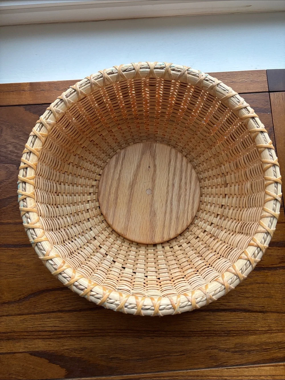 Vintage Woven Decorative Basket - Natural Tan Cottagecore Farm